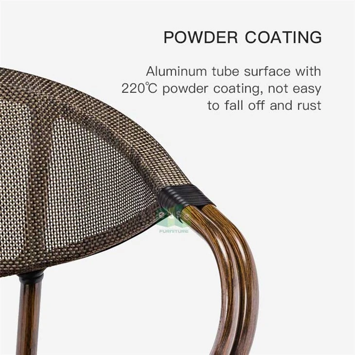 Outdoor Bistro Fabric Chairs Classical Type factory